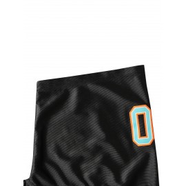 Men's #10 Embroidered Black Football Jersey - Breathable, Casual V-Neck Sports Shirt for All Seasons