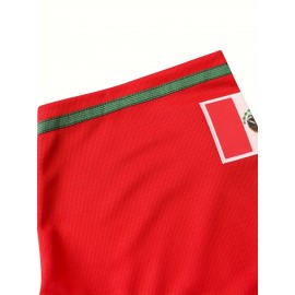 Men'S MEXICO #56 Baseball Jersey, Classic Retro Letter Embroidery Design Breathable Short Sleeve Shirt For Training Competition