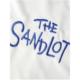 Men'S Retro Casual THE SANDLOT #30 Embroidery Design Short Sleeve V-neck Loose Button Up Shirt, Men'S Summer Baseball Jersey