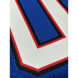 Men's #0 Performance Jersey, Breathable Polyester Sports Shirt, V-Neck Short Sleeve, Embroidered Athletic Top for Casual, Running, Training & Outdoor Activities - All Season Wear