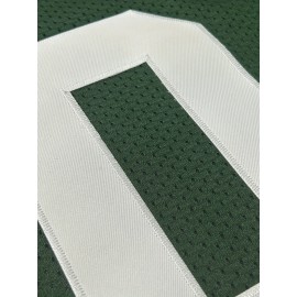 Men's Green #10 Embroidered Rugby Shirt - Breathable Polyester V-Neck Jersey with Slight Stretch, Loose Fit for Training, Casual & Outdoor Activities | All-Season Machine Washable Sports Apparel, Sporty Design