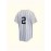 Men's New York 2 Baseball Jersey - Sporty V-Neck Button- Shirt with Pinstripes, Loose Fit All-Season Athletic Apparel for Team Sports, Casual Outings & Halloween Parties, Durable Sportswear, Comfortable Clothing