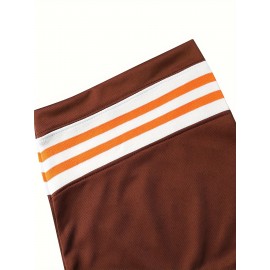 Men'S American Football Sweatshirt # 15 Brown Football Sweatshirt