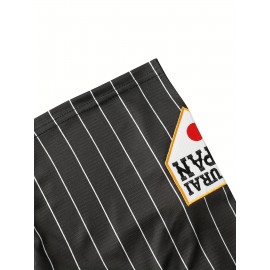 Men'S # 16 Embroidered Black Baseball Jacket V-neck Elastic Fit Suitable For Leisure And Sports Outdoor Activities Size S-3XL