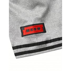 Men's Loose Baseball Jersey #8, 100% Polyester V-Neck Sports Shirt with Number, Button Closure, Casual & Team Sports Top for Outdoor Activities, Sizes S-XXXL, Athletic Jersey | Sporty Vneck | Polyester Fiber