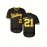 Men'S #21 Black Baseball Jersey - V-Neck, Polyester, Machine Washable - Perfect for Sports & Casual Wear